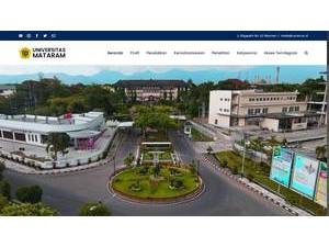 Universitas Mataram's official website homepage screenshot