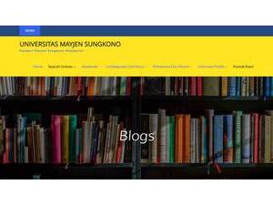 Universitas Mayjen Sungkono's official website homepage screenshot