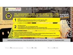 Universitas Merdeka Surabaya's official website homepage screenshot