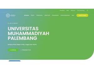 Universitas Muhammadiyah Palembang's official website homepage screenshot