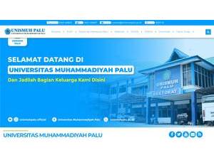 Universitas Muhammadiyah Palu's official website homepage screenshot