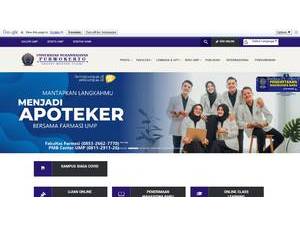 Universitas Muhammadiyah Purwokerto's official website homepage screenshot