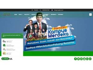 Universitas Nahdlatul Ulama Al Ghazali's official website homepage screenshot