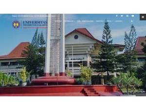Universitas Negeri Yogyakarta's official website homepage screenshot
