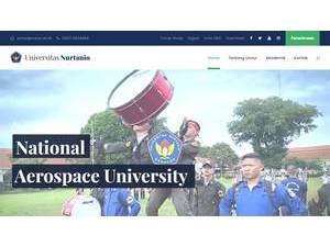 Universitas Nurtanio's official website homepage screenshot