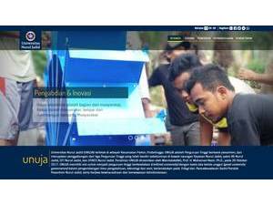 Universitas Nurul Jadid's official website homepage screenshot