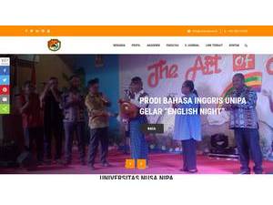 Universitas Nusa Nipa's official website homepage screenshot