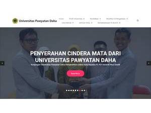Universitas Pawyatan Daha's official website homepage screenshot