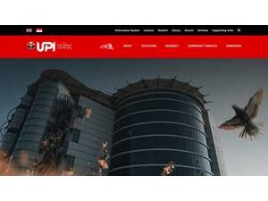 Universitas Pendidikan Indonesia's official website homepage screenshot