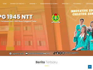 Universitas Persatuan Guru 1945 NTT's official website homepage screenshot