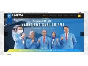Universitas PGRI Madiun's official website homepage screenshot