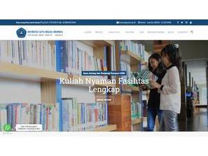 Universitas Satya Negara Indonesia's official website homepage screenshot