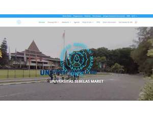 Universitas Sebelas Maret's official website homepage screenshot