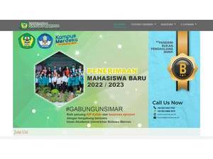 Universitas Sintuwu Maroso's official website homepage screenshot