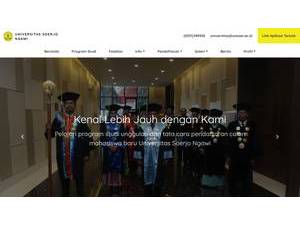 Universitas Soerjo's official website homepage screenshot
