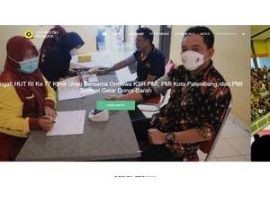 Universitas Sriwijaya's official website homepage screenshot