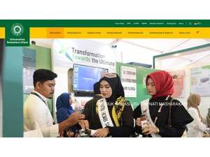Universitas Sumatera Utara's official website homepage screenshot