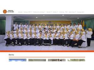 Universitas Tjut Nyak Dhien's official website homepage screenshot