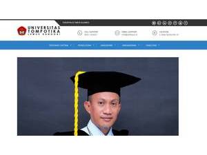 Universitas Tompotika's official website homepage screenshot