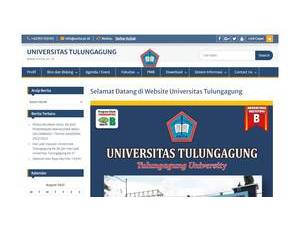 Universitas Tulungagung's official website homepage screenshot