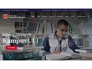Universitas Ubudiyah Indonesia's official website homepage screenshot