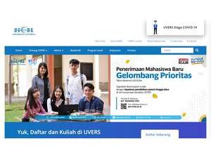 Universitas Universal's official website homepage screenshot