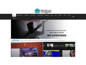 Universitas WR Supratman's official website homepage screenshot