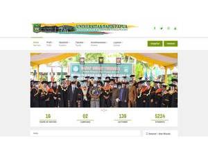 Universitas Yapis Papua's official website homepage screenshot