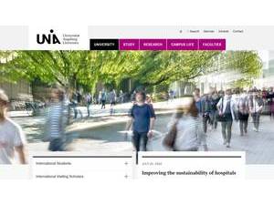 Universität Augsburg's official website homepage screenshot