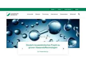 Universität Bayreuth's official website homepage screenshot