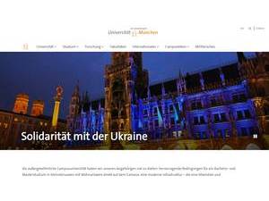 Universität der Bundeswehr München's official website homepage screenshot