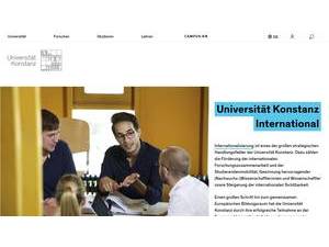 Universität Konstanz's official website homepage screenshot