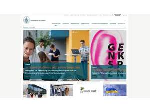 Universität zu Lübeck's official website homepage screenshot