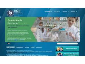 Universitatea de Medicină si Farmacie Iuliu Hatieganu's official website homepage screenshot