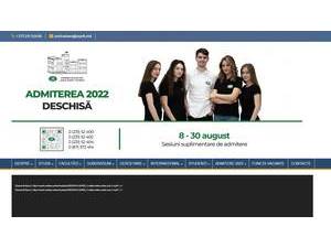 Universitatea de Stat A. Russo's official website homepage screenshot