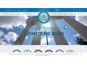 Universitatea de stiinte Agricole si Medicină Veterinară a Banatului Timisoara's official website homepage screenshot