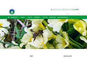 Universitatea de stiinte Agricole si Medicină Veterinară din Cluj-Napoca's official website homepage screenshot