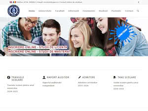 Universitatea Petre Andrei din Iaşi's official website homepage screenshot