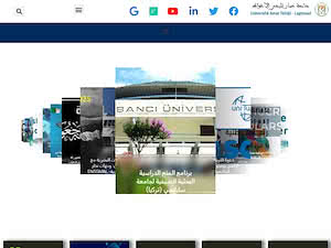 Université Amar Telidji de Laghouat's official website homepage screenshot