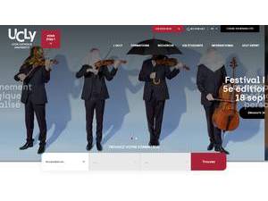 Université Catholique de Lyon's official website homepage screenshot