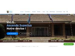 Université Catholique du Graben's official website homepage screenshot