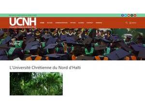 Université Chrétienne du Nord d'Haïti's official website homepage screenshot