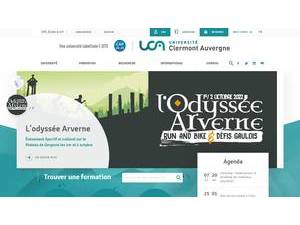 Université Clermont Auvergne's official website homepage screenshot