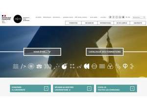 Université de Caen Normandie's official website homepage screenshot