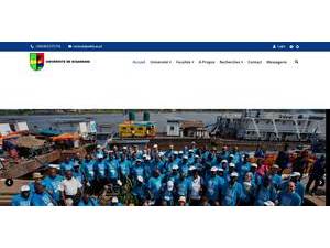 Université de Kisangani's official website homepage screenshot
