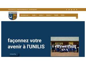 Université de Lisala's official website homepage screenshot