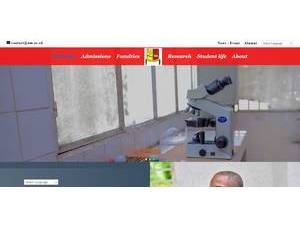Université de Mbuji Mayi's official website homepage screenshot