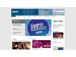 Université de Neuchâtel's official website homepage screenshot