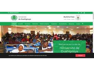 Université de Ouahigouya's official website homepage screenshot