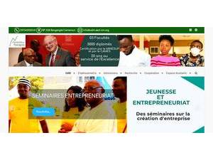 Université des Montagnes's official website homepage screenshot